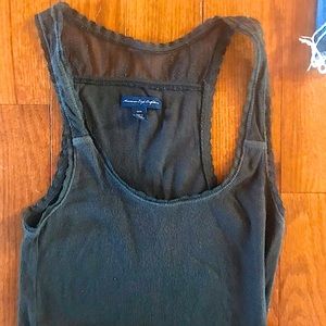 American Eagle tank top with lace shoulders
